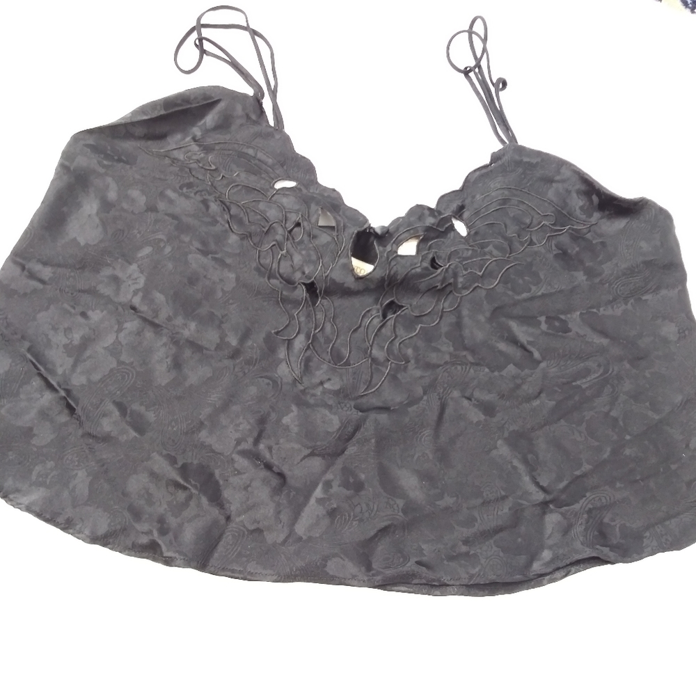 Vintage Victoria's Secret black lingerie top